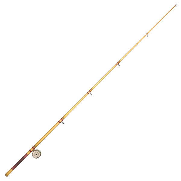 Old bamboo fishing pole 3D model - TurboSquid 1367340