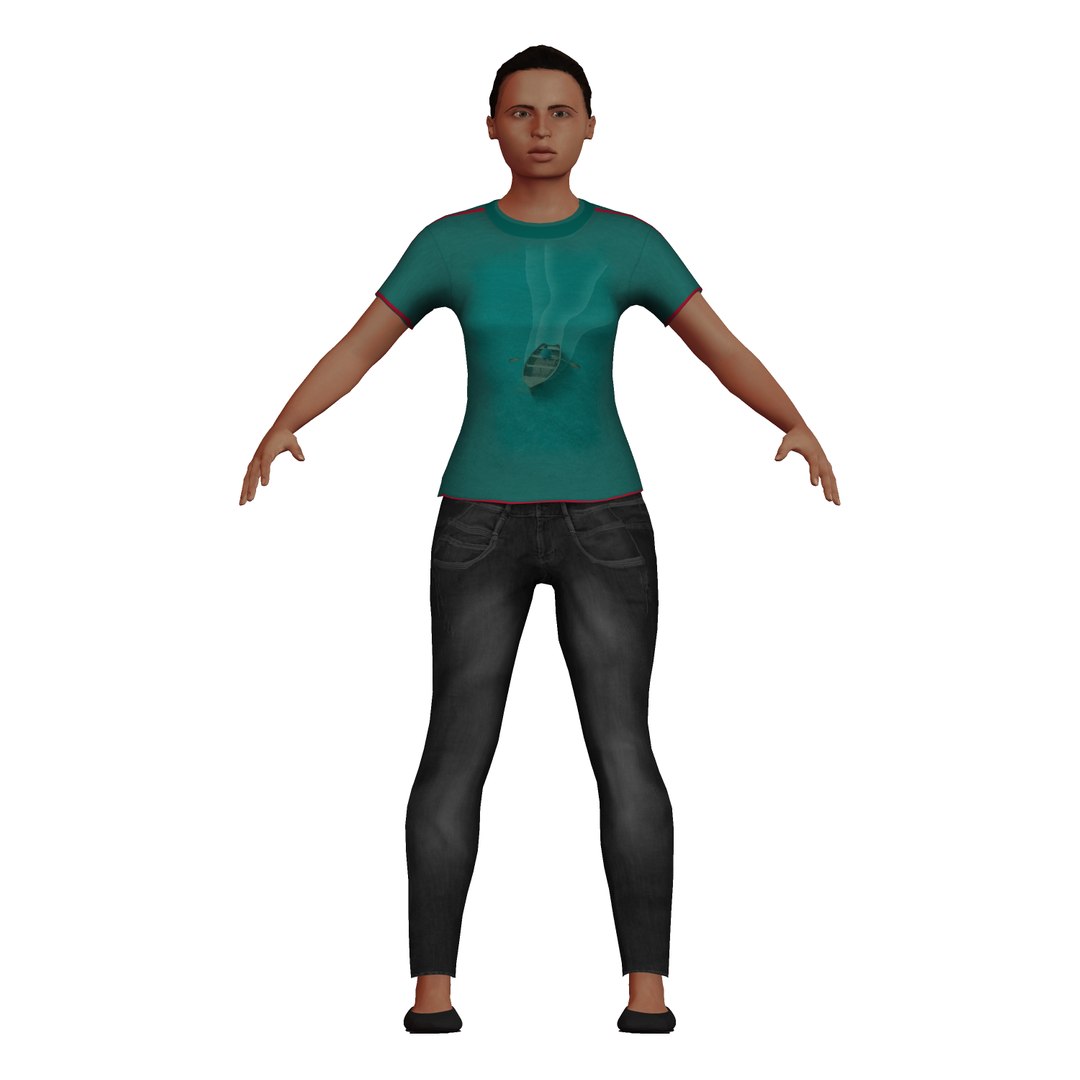 Young Brunette Woman Animation Model - TurboSquid 1625630