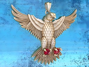 Eagle  Pendant - 60 mm - N823121 3D model