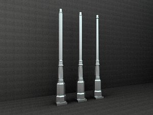 antique street lamp 3d dxf