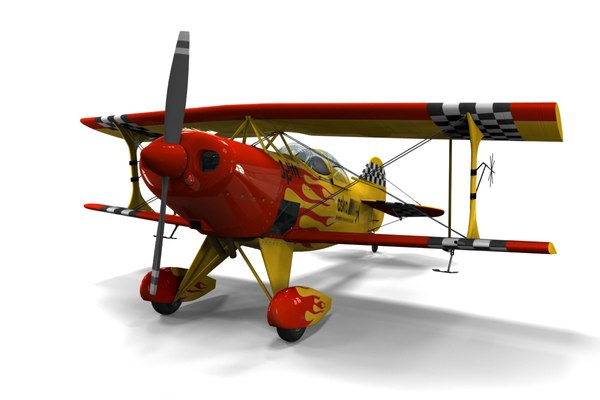 Pitts Special S-1S biplano esportivo Modelo 3D - TurboSquid 1135275