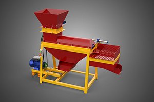 3D CORN MAIZE PEELER THRESHER SHELLER HUSKER MACHINE ELECTRIC MOTOR