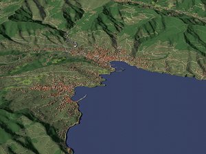 3D Rapallo Italy - city and urban model