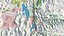 USA highly detailed landscape relief map