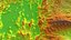 USA highly detailed landscape relief map