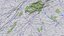 USA highly detailed landscape relief map