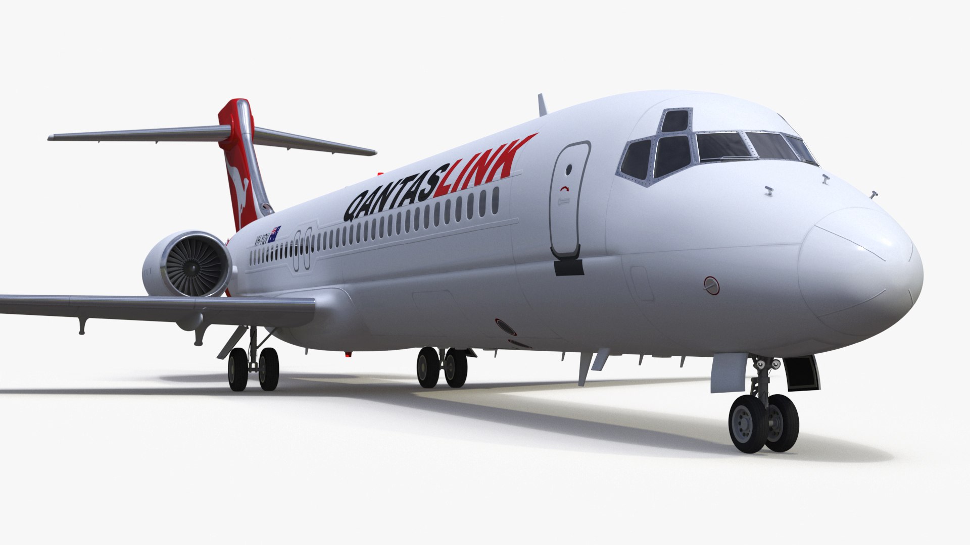 QantasLink Boeing 717-200 Aircraft 3D model preview