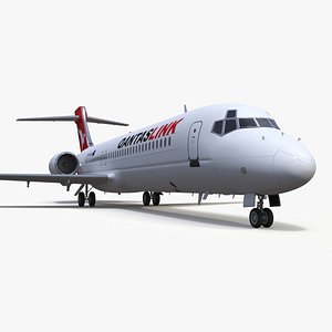 3D QantasLink Boeing 717-200 Aircraft