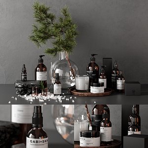 bathroom set 07 3D model