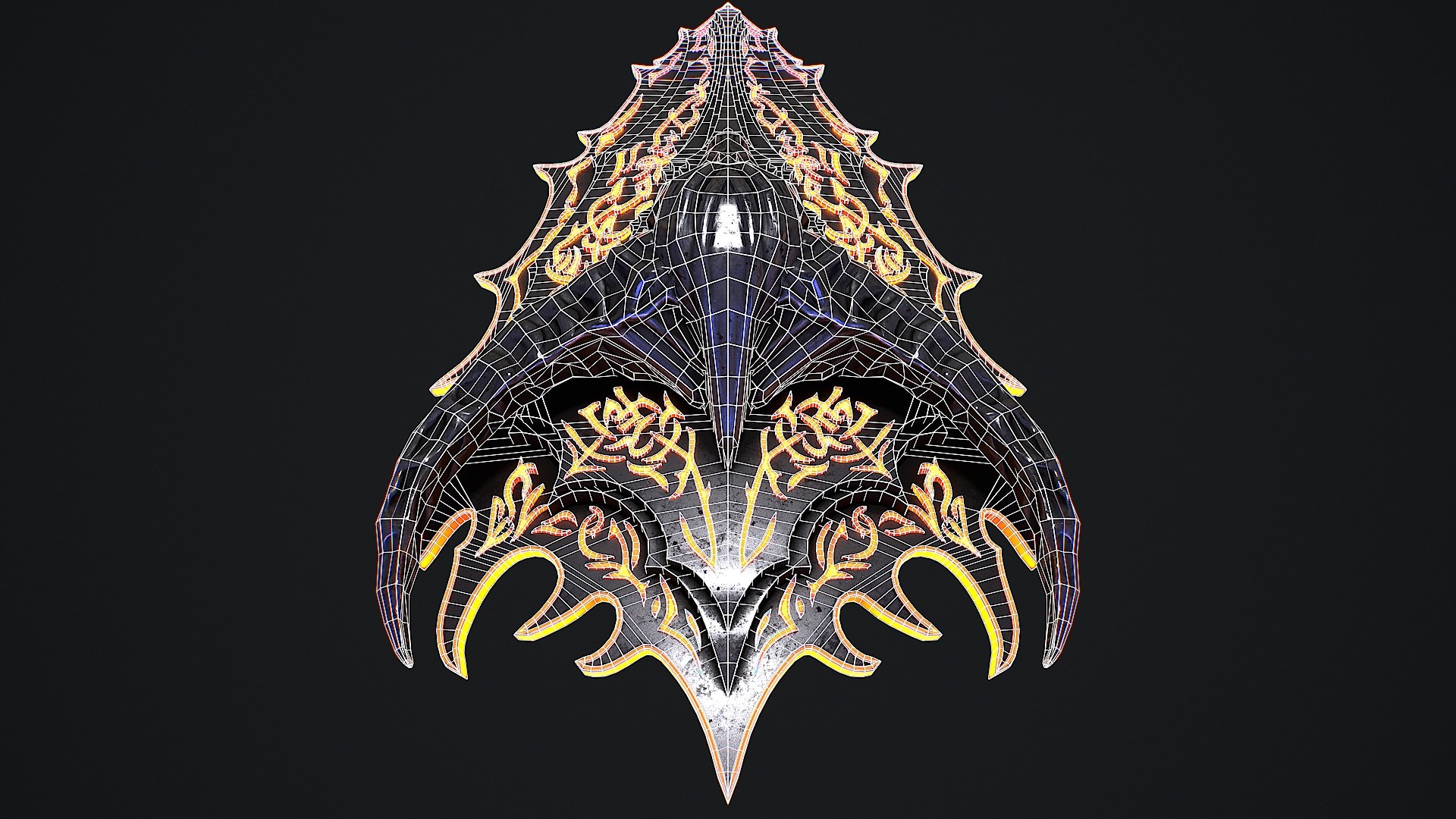 3D Fantasy Shield 1 - TurboSquid 2401705