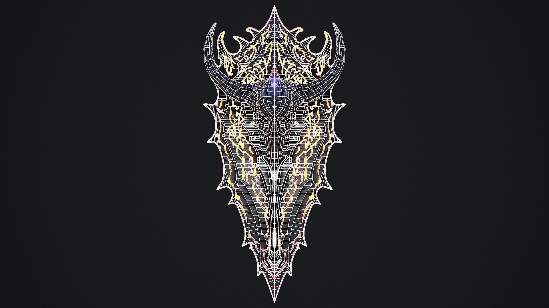 3D Fantasy Shield 1 - TurboSquid 2401705