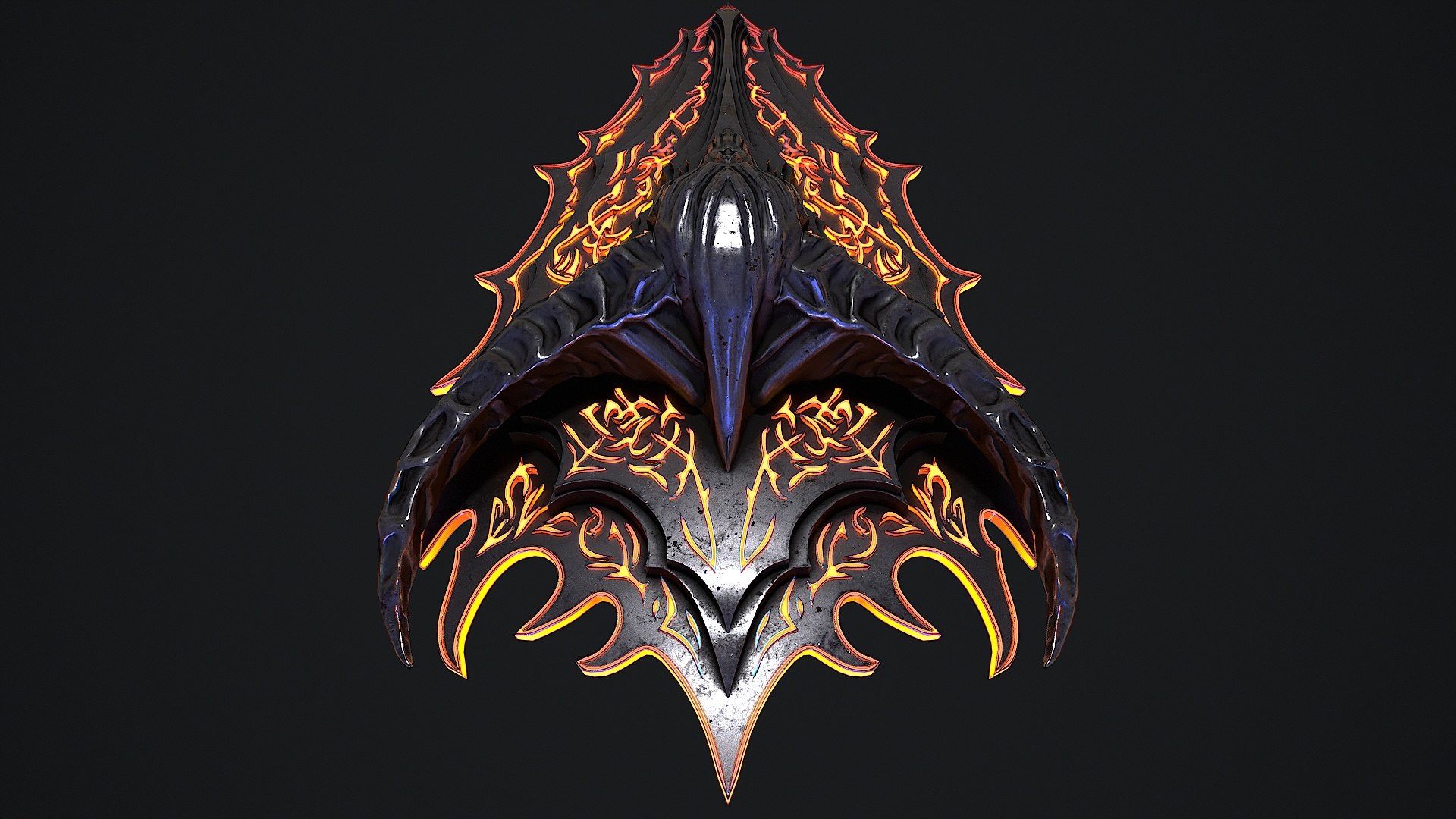 3D Fantasy Shield 1 - TurboSquid 2401705