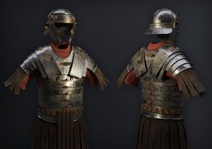 3D realistic ancient roman armor model
