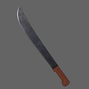 3D PBR Machete V2b model
