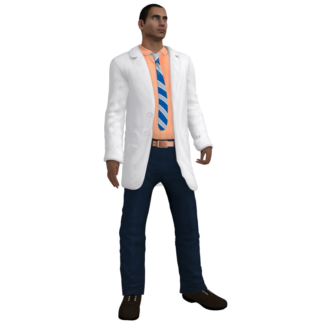 Doctor 3 Rigged 3d Model