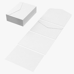 Small Square Envelopes Type 03 Flap Blank and Generic