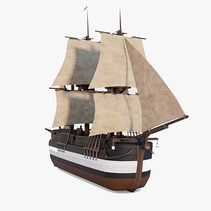 3D Hecla-Class Bomber Vessel