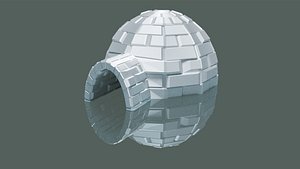 igloo building 3D model