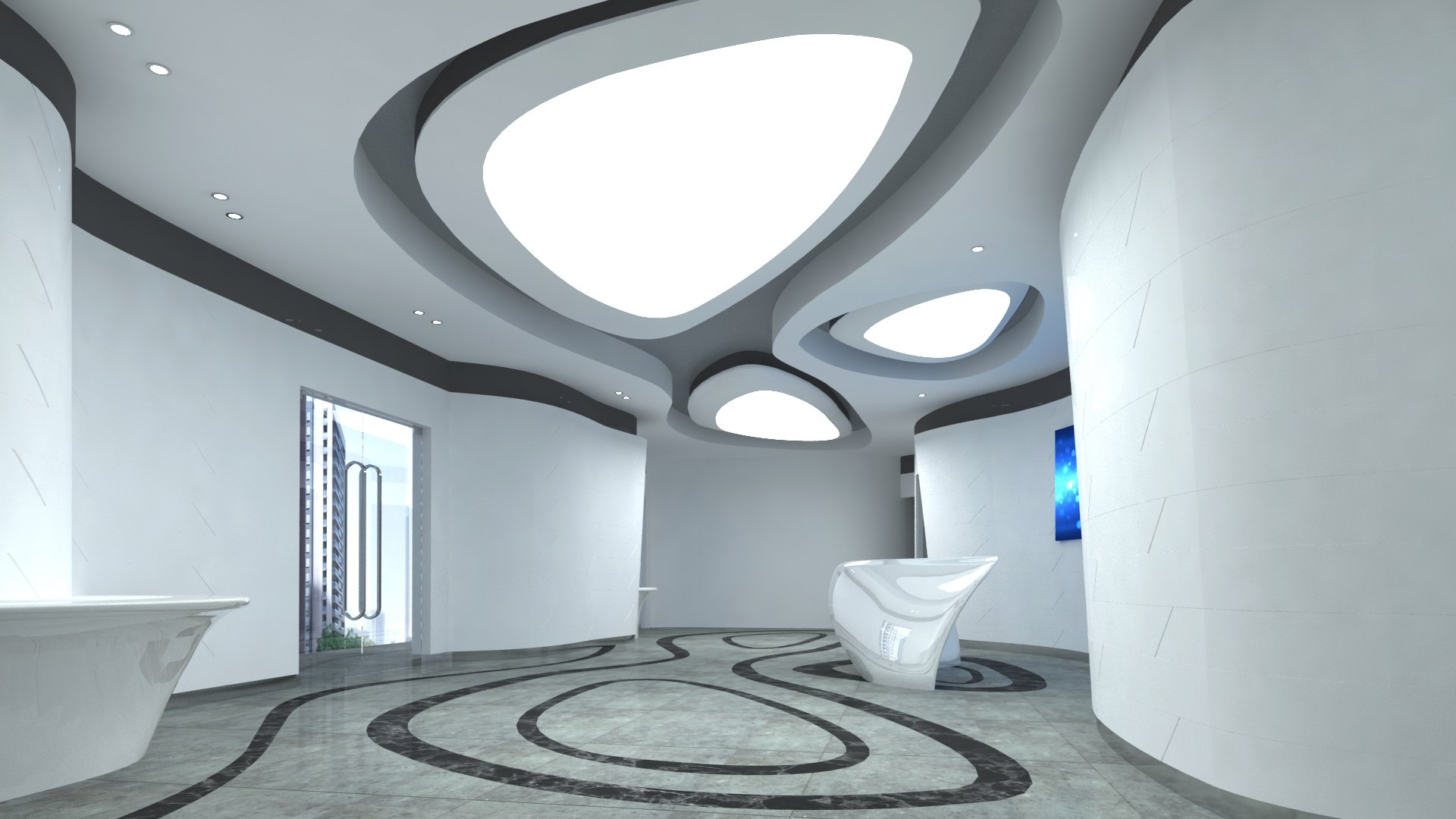 3D Lobby Reception 04 - TurboSquid 1749561