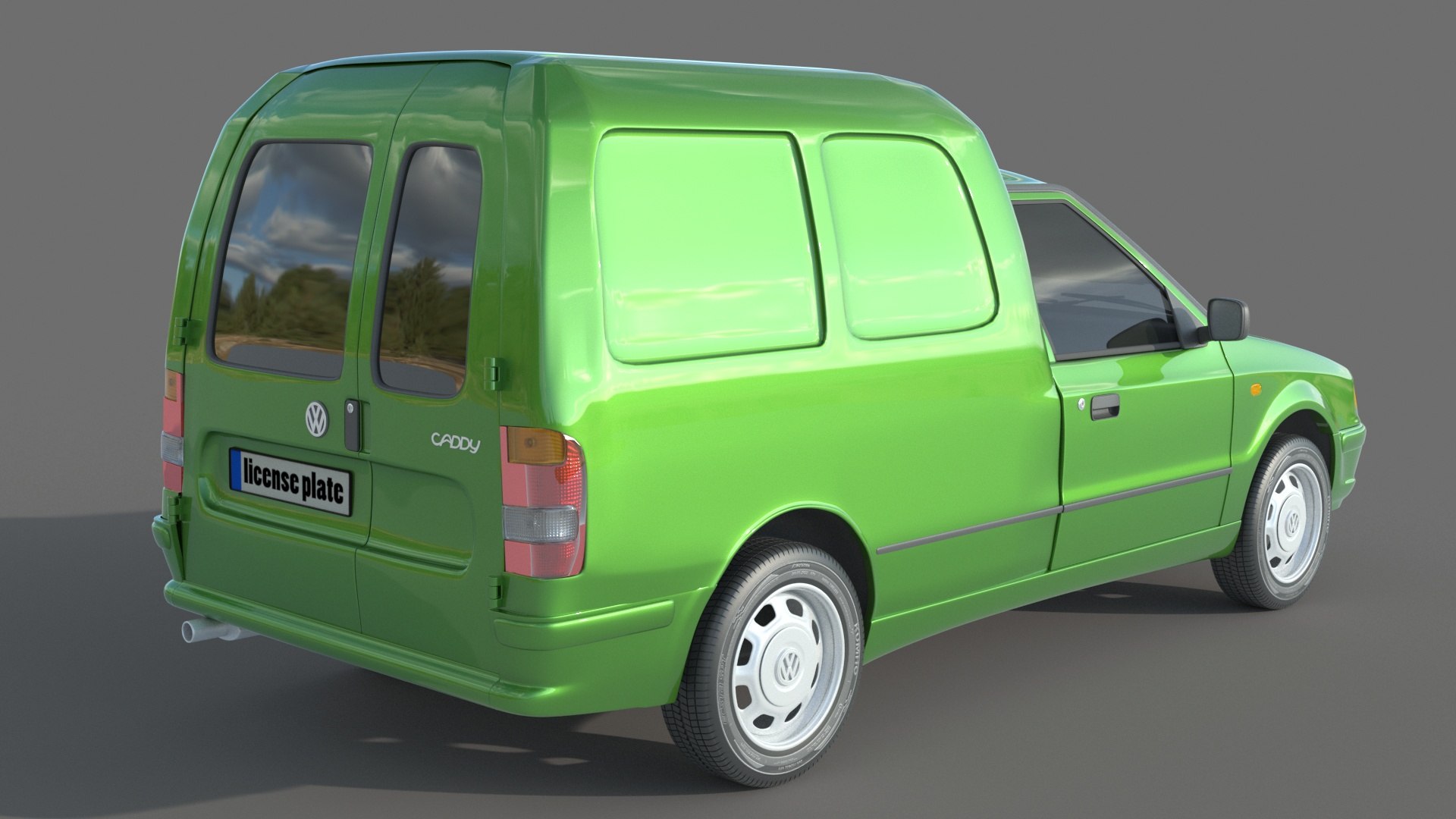 VW Caddy 3d модель