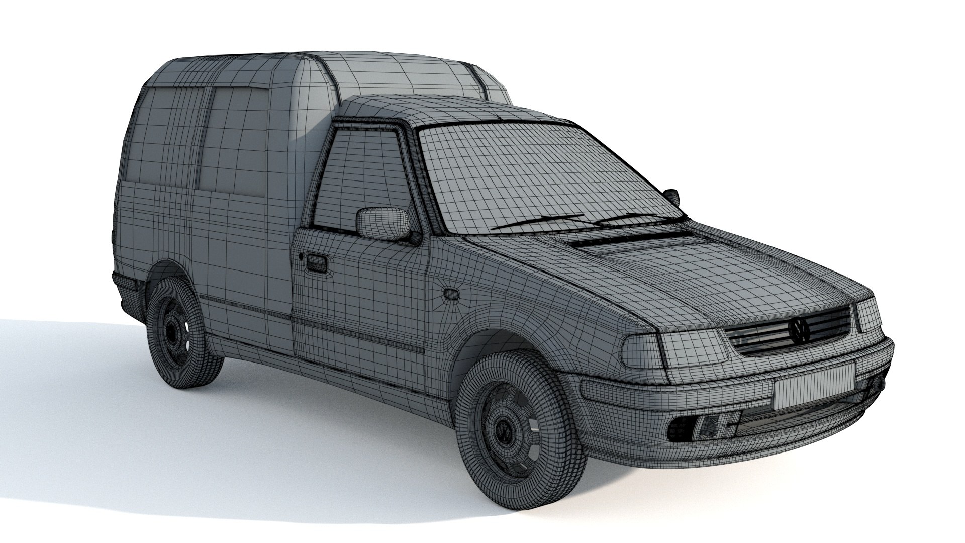 VW Caddy 3d модель