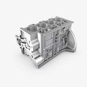 generic engine block 3d c4d