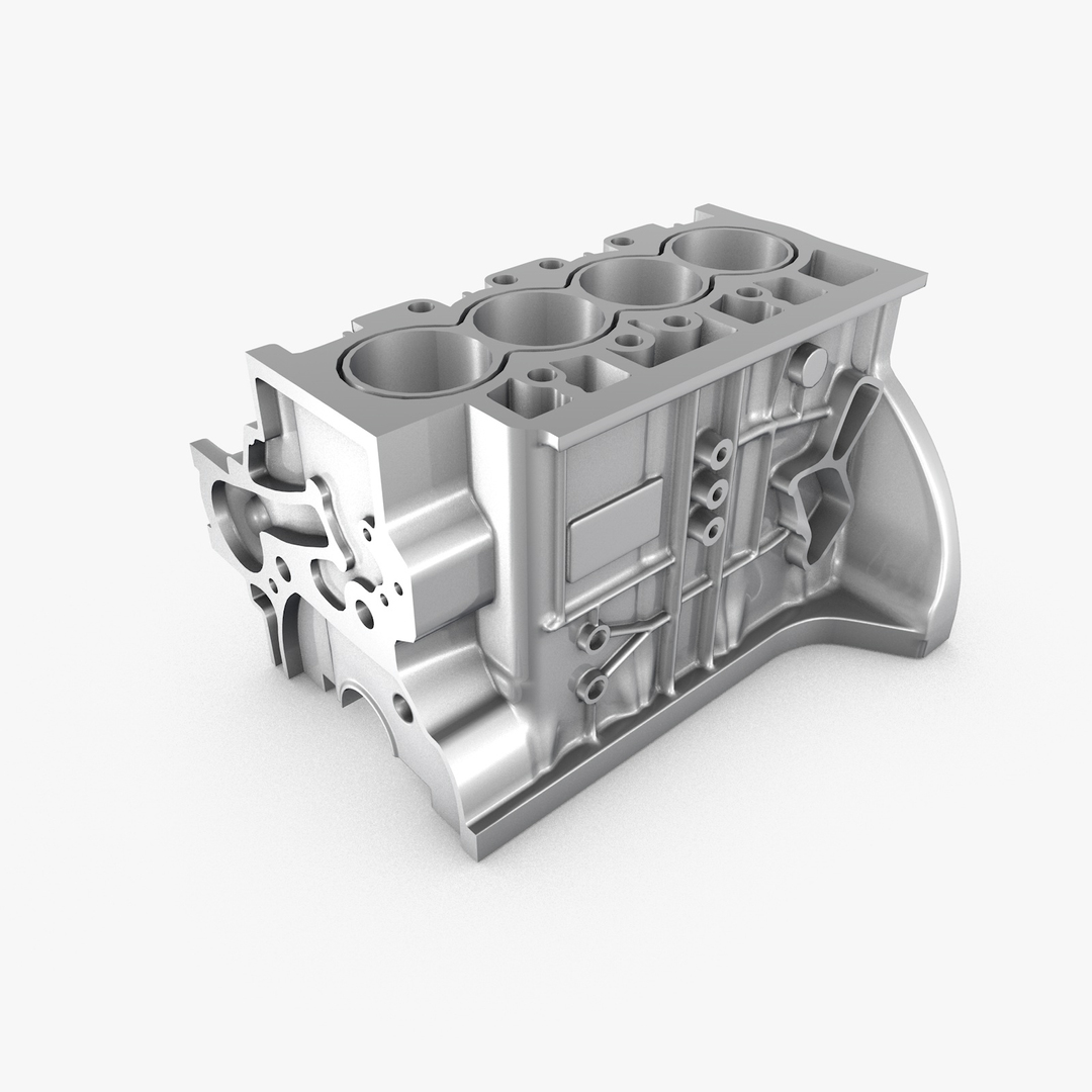 Generic Engine Block 3d C4d