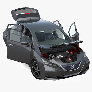 Nissan Leaf 2019 Rigged
