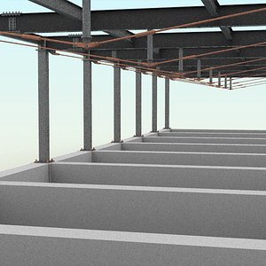 Steel model with Tension braces