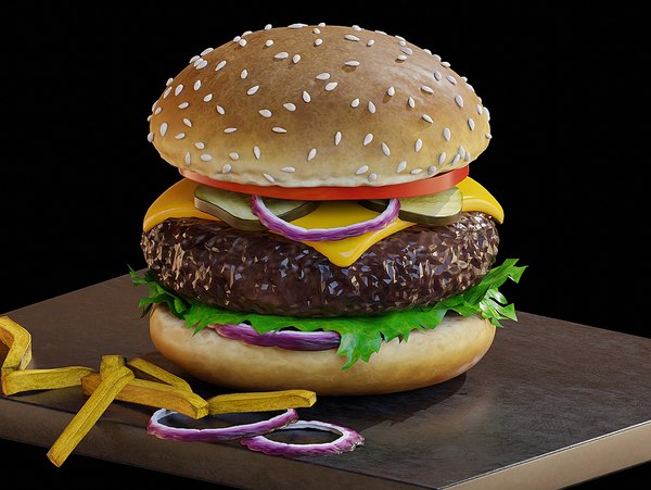 3D Burger 3D
