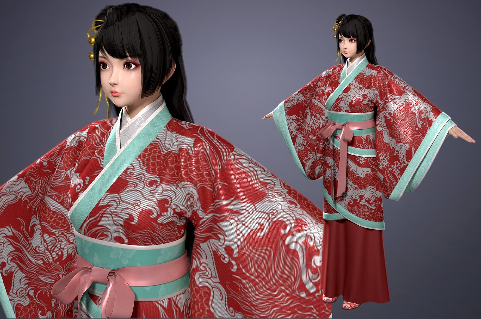 3D Ancient Chinese dress woman https://p.turbosquid.com/ts-thumb/Sv/WntfGd/Ir/b0000/jpeg/1710245136/1920x1080/fit_q87/ecd451ca858e0064e60c61c3050b4b5fa409a8d2/b0000.jpg