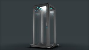 3D Sci Fi Container