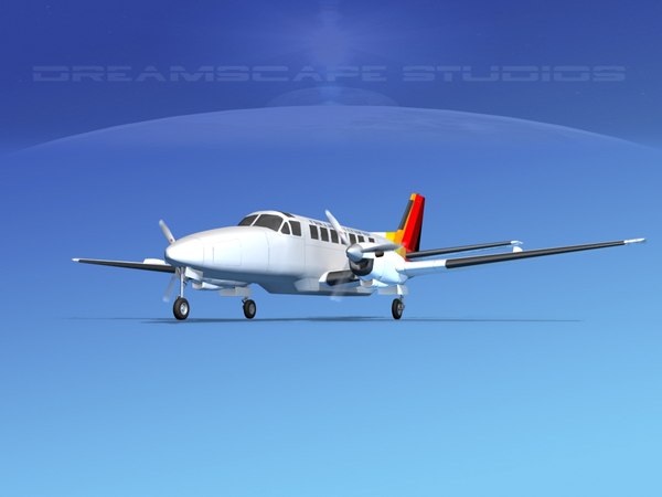 Beechcraft Airliner Turboprop 3d Model