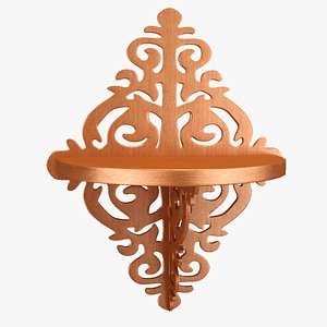 3d carved lacquered wood