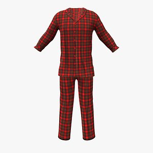 Male Pyjama Set 3D model