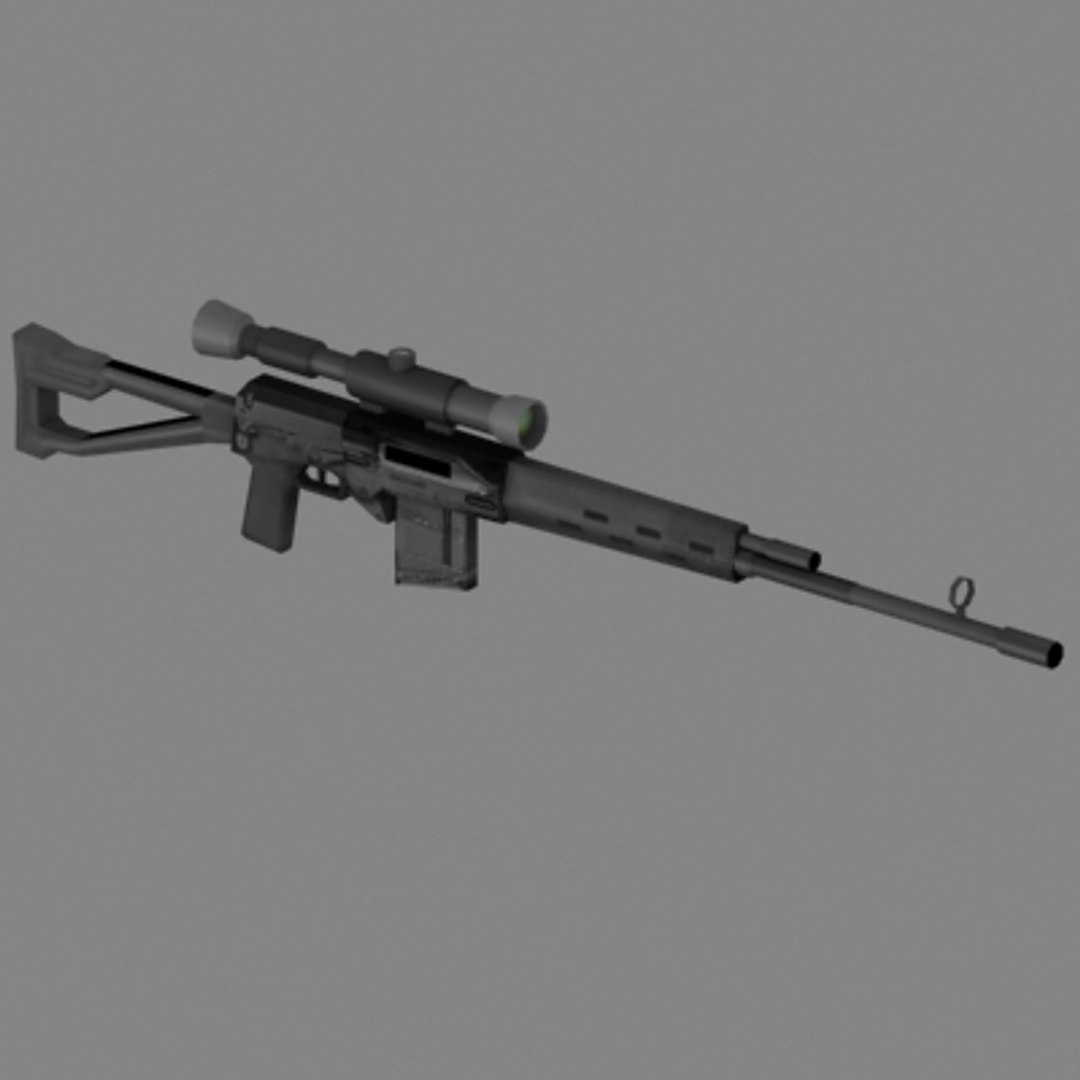 3d sniper rifle model