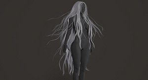 Long Rigged Female Hairstyle