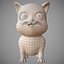 katty cartoon cat model