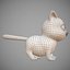 katty cartoon cat model