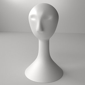 3d wig mannequin model