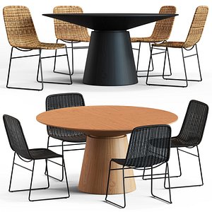 3D Globewest Olivia Chair and Classique Table