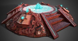 3D model ancient aztec ready