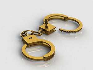 Handcuffs open with the key