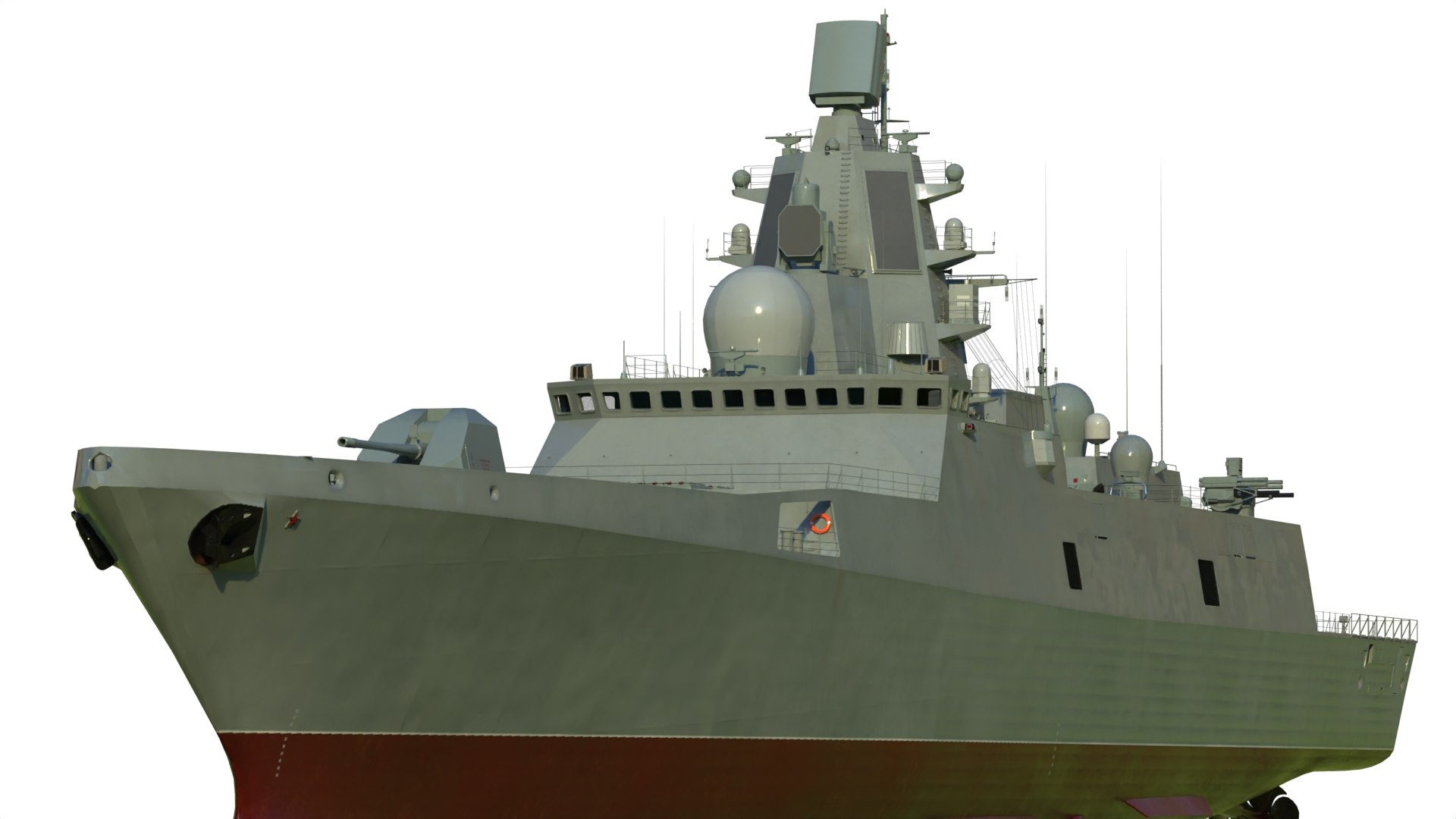 Admiral Gorshkov Class Frigate 22350 3D - TurboSquid 2185508