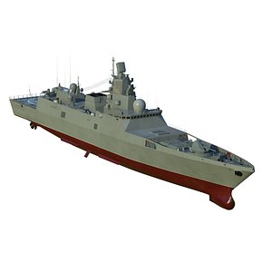 Admiral Gorshkov class frigate 22350 3D