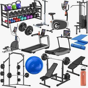 ELEIKO WEIGHTLIFTING BARBELL SET 3D Model $50 - .unknown .max .3ds