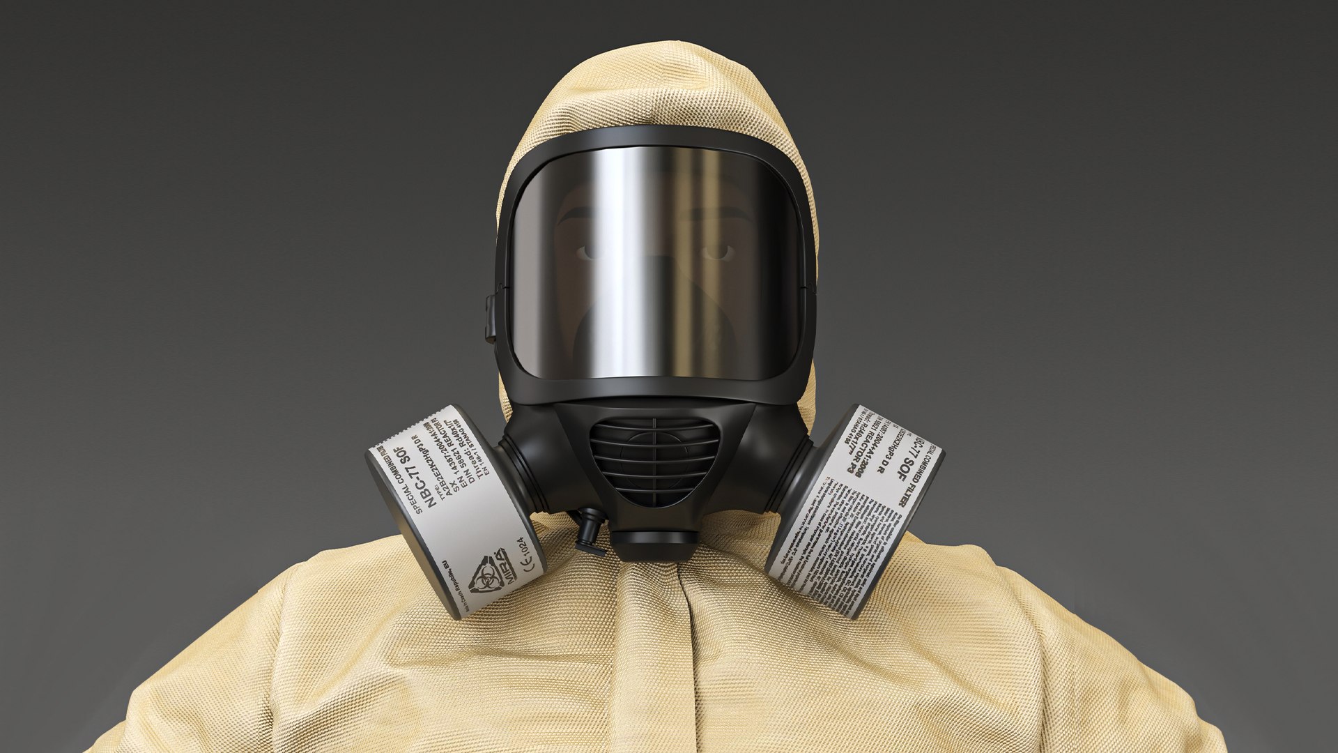 Hazmat Protective Suit Level C Model - TurboSquid 2006565