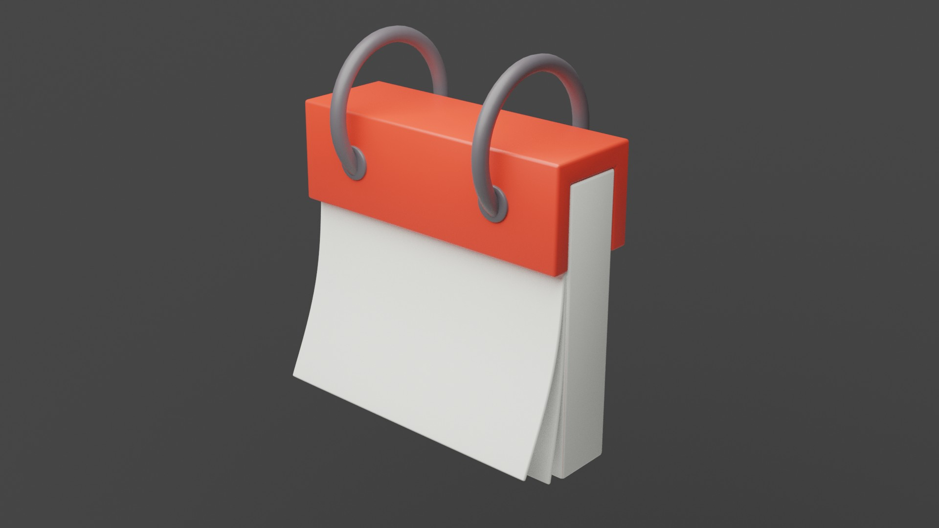 Calendar Icon 3D Model - TurboSquid 1797764