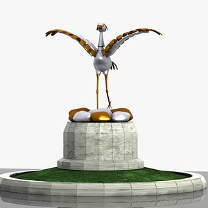 white stork monument 3ds