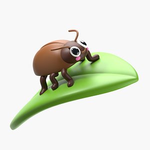 3D Beetles in leaf